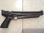 Пневматический пистолет Crosman 1377 калибр 4,5мм,  нарезной ствол,  дульная энергия до 7,5Дж - лицензия не требуется,  мультикомпресионный - балоны CO2 не нужны.  США.  Сборка Тайвань.  Было произвед ...