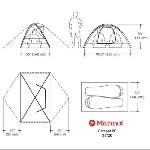 Снаряжение для туризма объявление но. 3211302: Палатка Marmot Catalyst 2P.  Новая.  С футпринтом